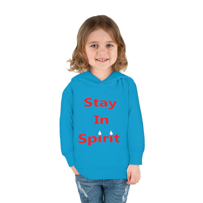 Stay In Spirit Red Lettered Toddler Pullover Fleece Hoodie - Stay In Spirit Shop