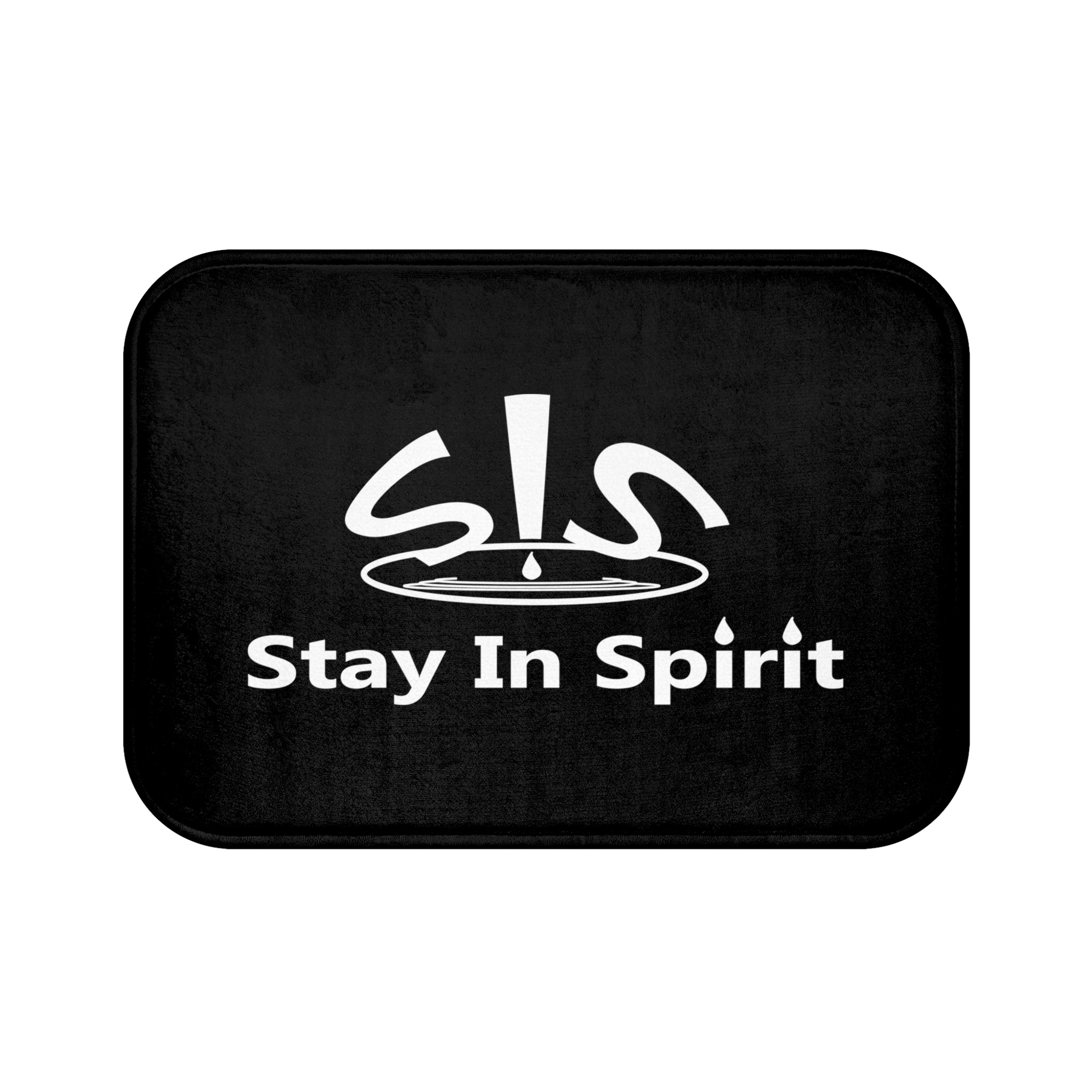 Stay In Spirit Bath Mat (Black) - Stay In Spirit Shop