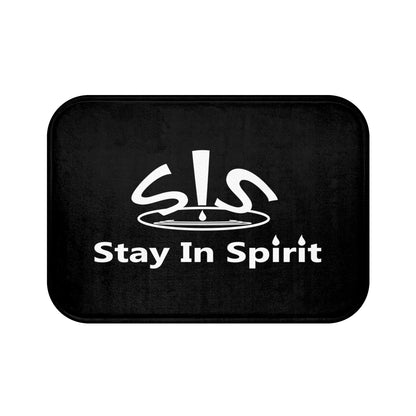 Stay In Spirit Bath Mat (Black) - Stay In Spirit Shop