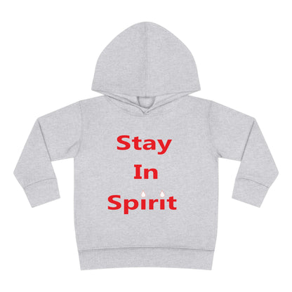 Stay In Spirit Red Lettered Toddler Pullover Fleece Hoodie - Stay In Spirit Shop