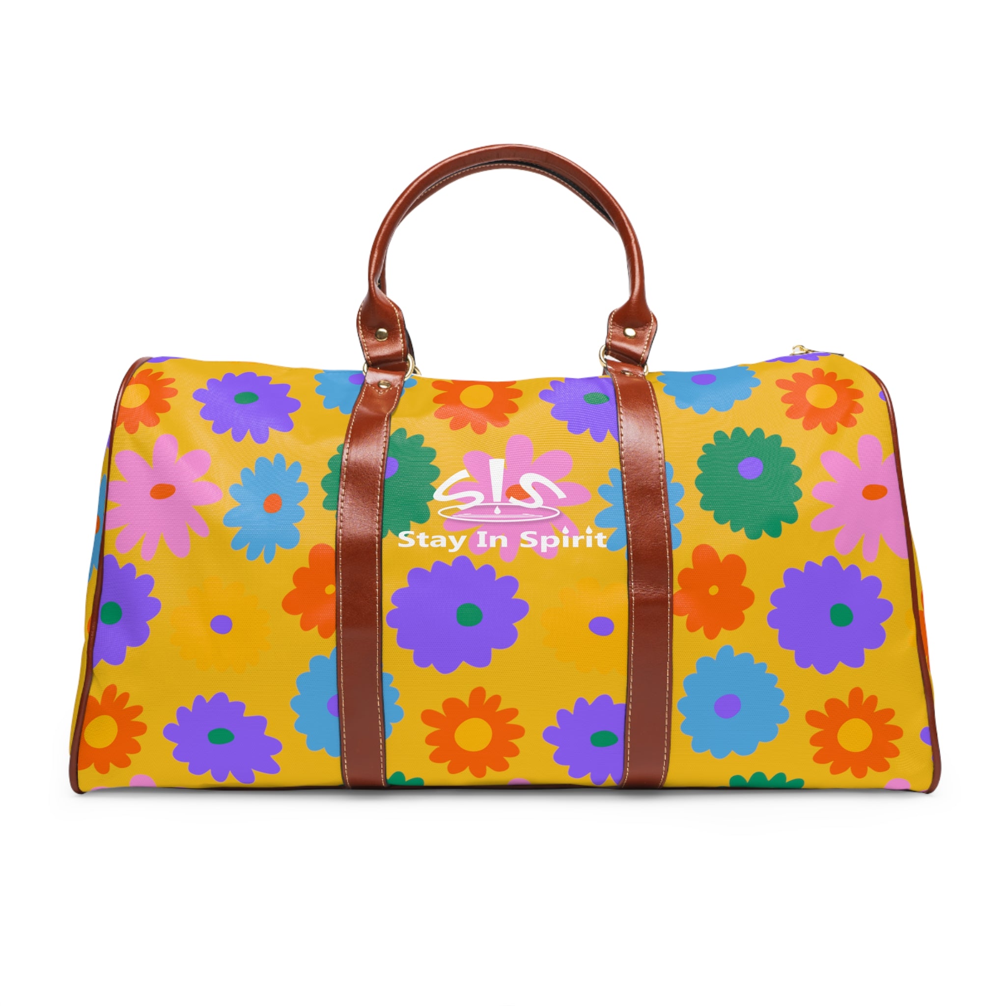 Stay In Spirit Yellow Flower Waterproof Travel Bag (Luxury) - Stay In Spirit Shop