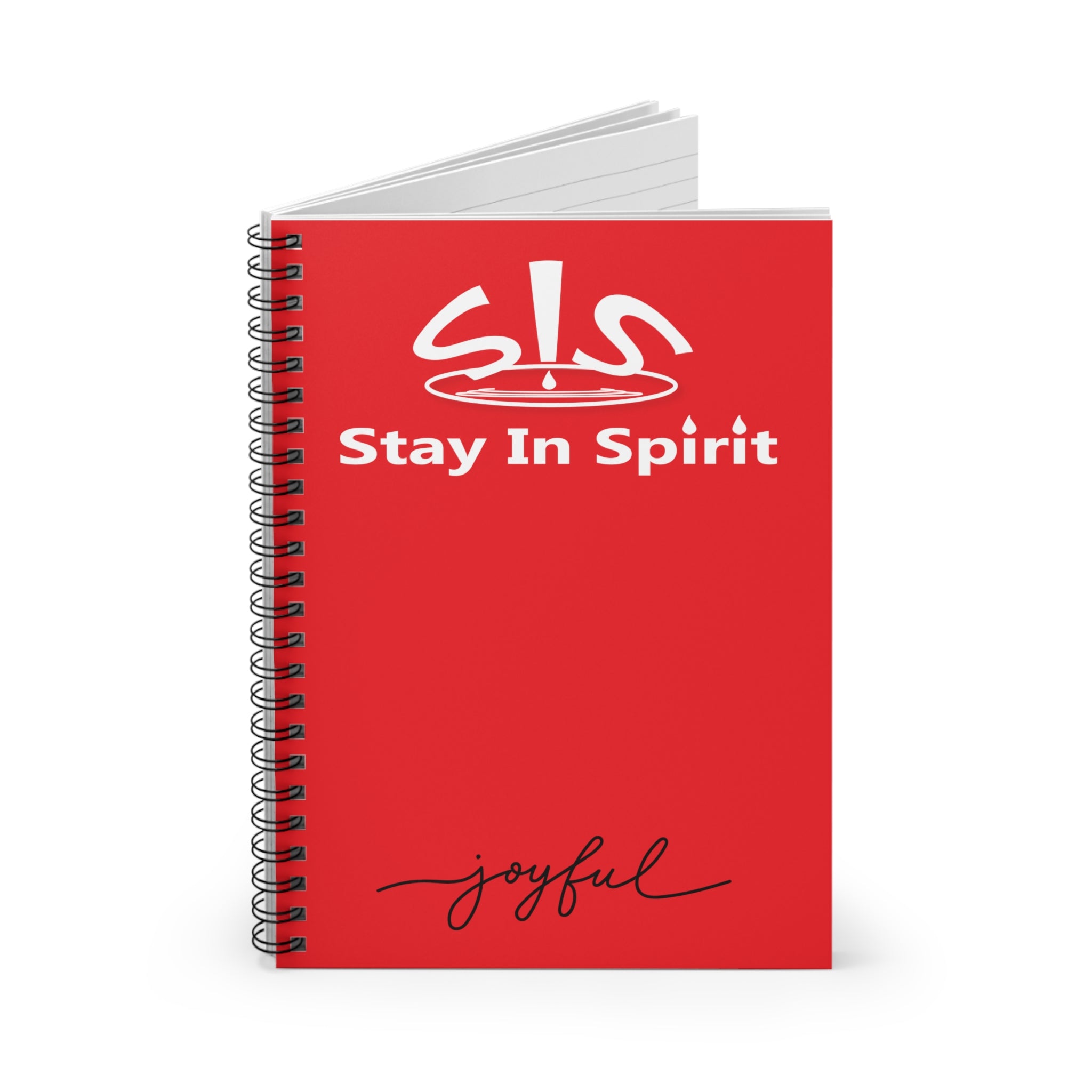 Stay In Spirit Joyful Spiral Notebook - Ruled Line - Stay In Spirit Shop