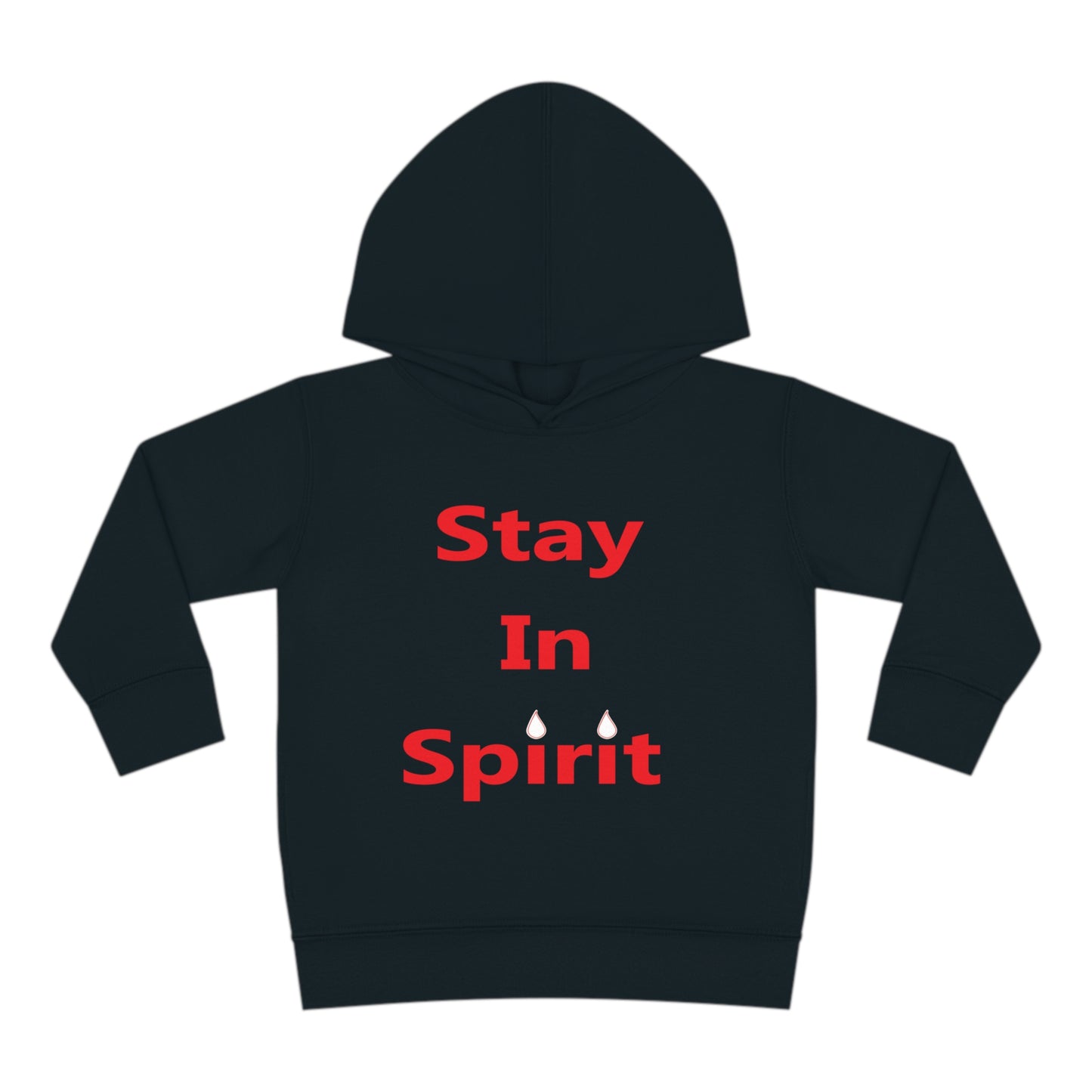 Stay In Spirit Red Lettered Toddler Pullover Fleece Hoodie - Stay In Spirit Shop