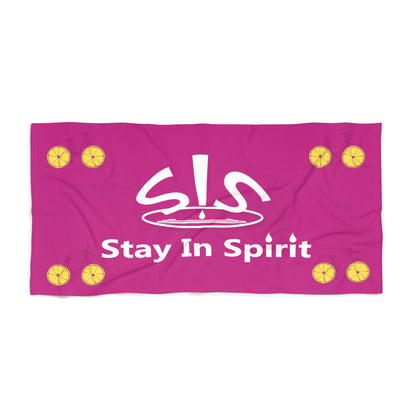 Hot Pink Stay In Spirit Beach Towel - Stay In Spirit Shop