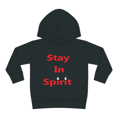 Stay In Spirit Red Lettered Toddler Pullover Fleece Hoodie - Stay In Spirit Shop