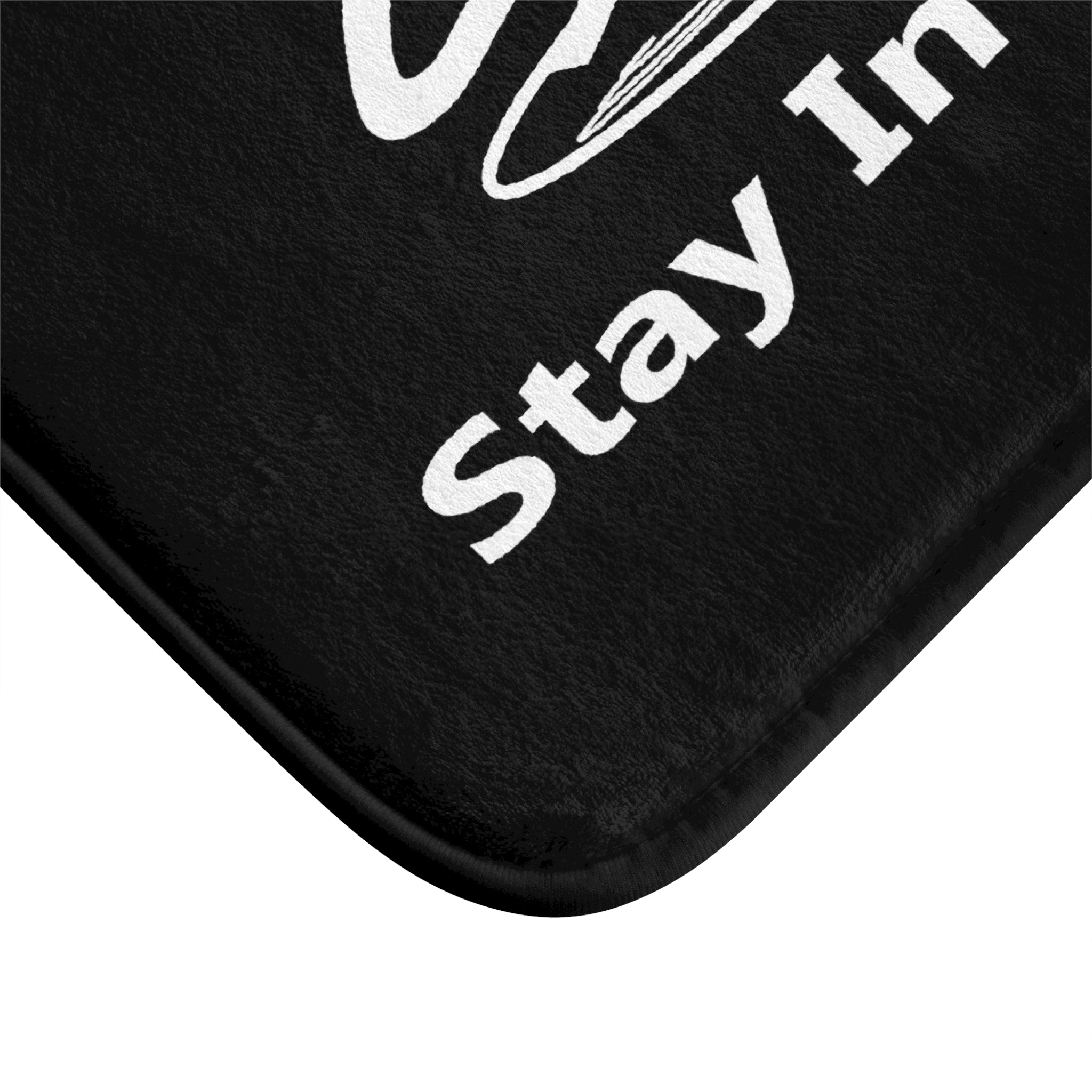 Stay In Spirit Bath Mat (Black) - Stay In Spirit Shop