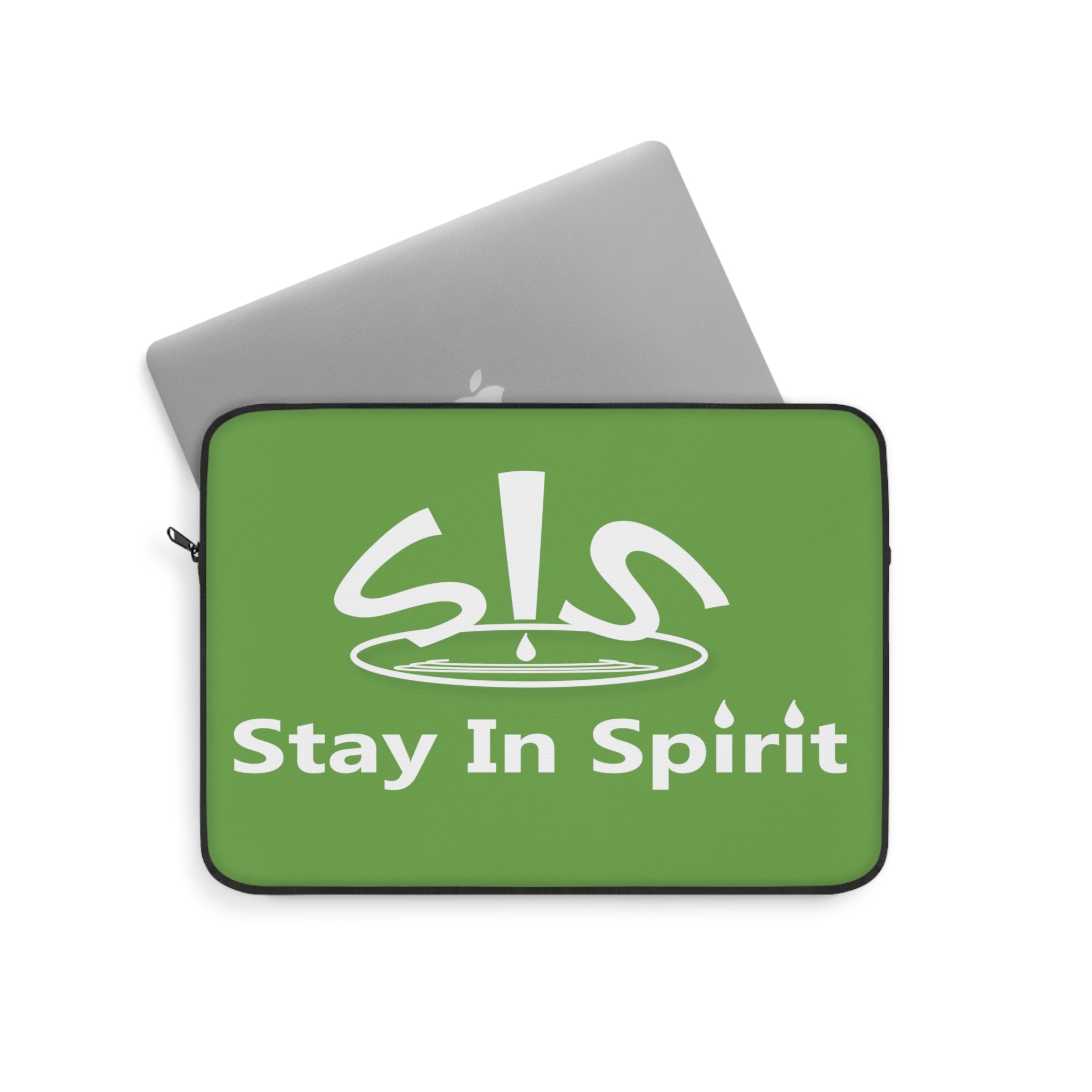 Green Stay In Spirit Laptop Sleeve - Stay In Spirit Shop