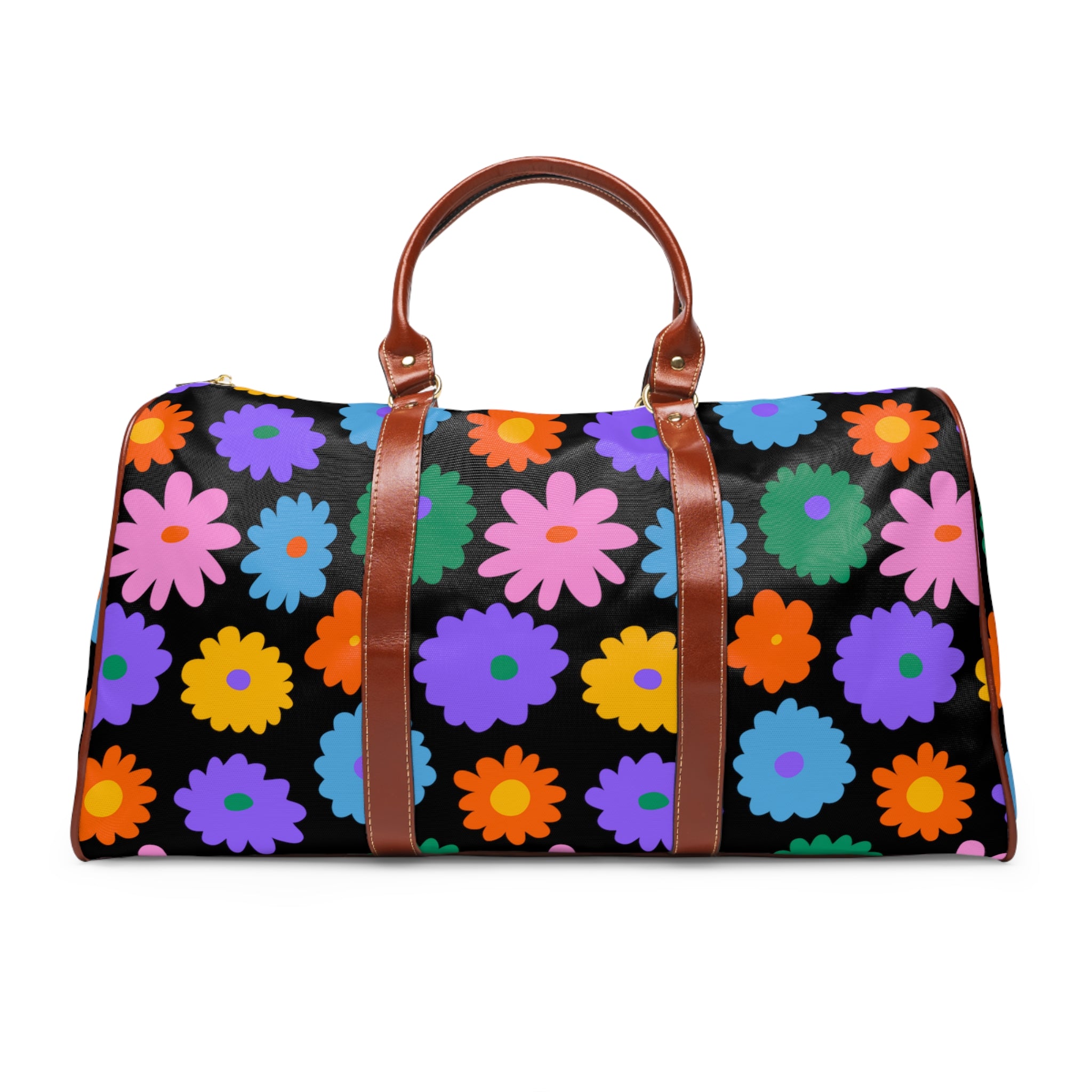 Stay In Spirit Black Flower Waterproof Travel Bag (Luxury) - Stay In Spirit Shop